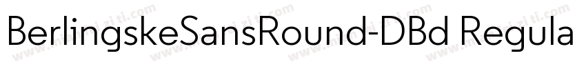 BerlingskeSansRound-DBd Regular字体转换
